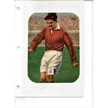 Busby Babes Football Legends Duncan Edwards 8x6 signed colour magazine page fixed to A4 page. Duncan