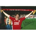 Football Peter Beardsley 12x8 signed colour photo pictured celebrating during his time with