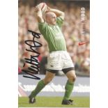 Rugby Union Keith Wood 6x4 signed Nike colour photo. Keith Wood, born 27 January 1972 is an Irish