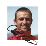 Caleb Paine 6x4 signed colour photo Olympic Bronze medallist in Sailing Mens Finn class for USA at