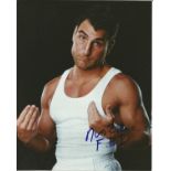 Wrestling Nunzio 'James Stone' Signed WWF Wrestling 8x10 Photo. Good Condition. All signed pieces