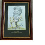 Golf Nick Price signed 19x14 overall mounted caricature by the artist Tony Rafty 441/1000.