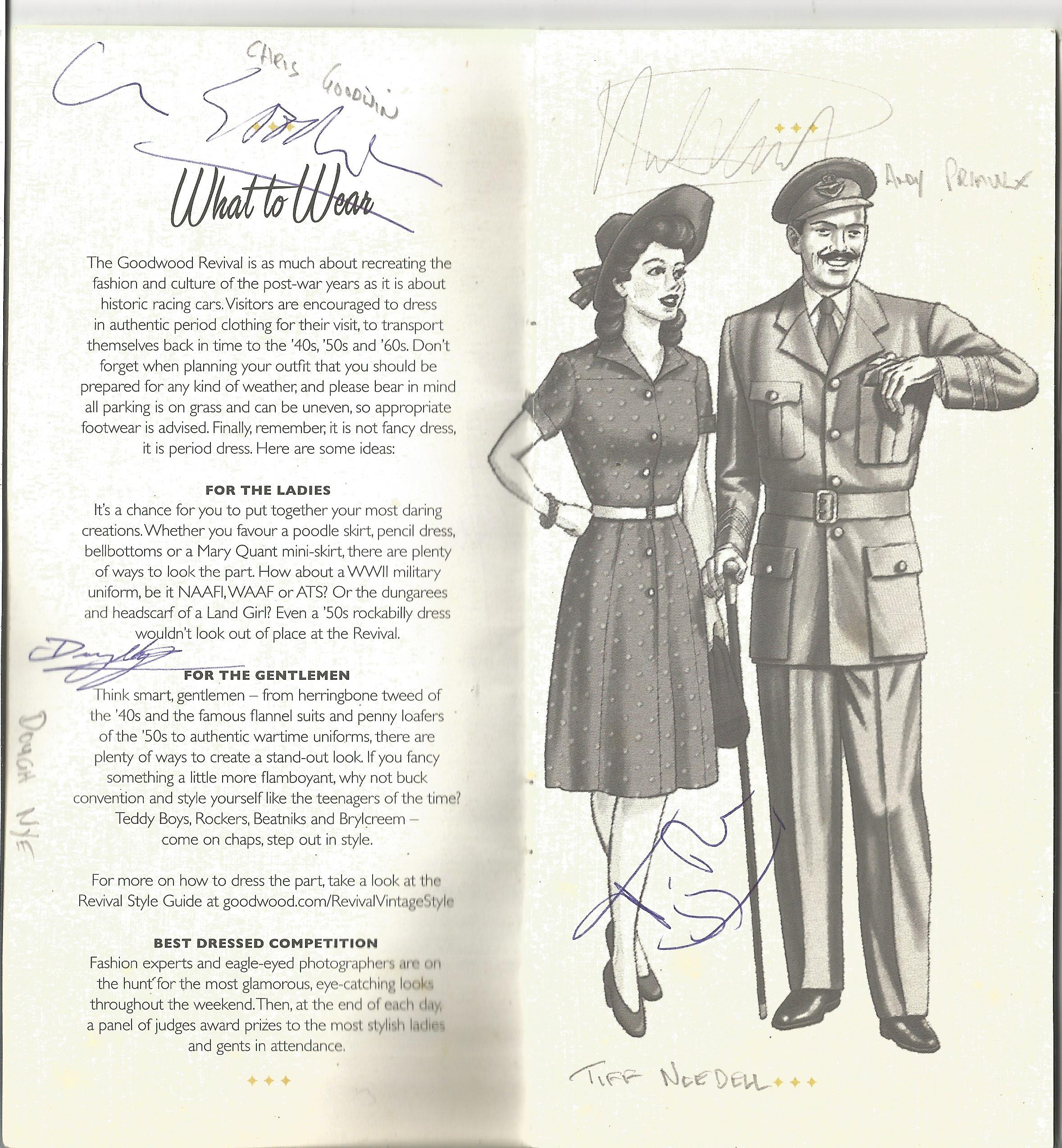 Motor Racing Goodwood Revival Meeting programme 2018 signed by 34 drivers who took part signatures - Image 3 of 7