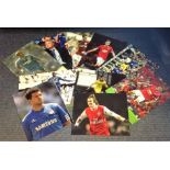 Football Premier League collection ten 12x8 signed colour photos from players past and present who