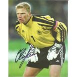 Football Oliver Kahn Signed Germany 8x11 Picture. Good Condition. All signed pieces come with a