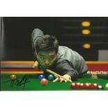 Snooker Ding Junhui Signed Snooker 8x12 Photo. Good Condition. All signed pieces come with a