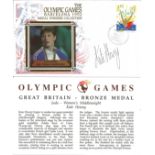 Olympic commemorative FDC the Olympic Games Barcelona 1992 medal winners collection signed by Kate