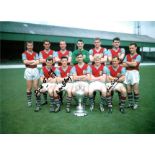 Football Burnley FC 1959/60 Championship winning colour photo signed by team members John