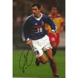 Football Robert Pires 12x8 signed colour photo pictured in action for France. Good Condition. All