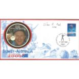 Olympic commemorative FDC Sydney Australia sporting glory 2000 signed by Ian Peel Trap shooting