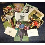 Golf collection 10 signed photos and signature pieces from some legendary names from the game