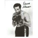 Boxing Earnie Shavers 10x8 signed b/w photo. Earnie Dee Shaver, born August 31, 1944, best known