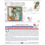 Olympic commemorative FDC 1996 Olympic Games British Medal Winners collection signed by Chris