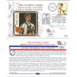 Olympic commemorative FDC 1996 Olympic Games British Medal Winners collection signed by Steve