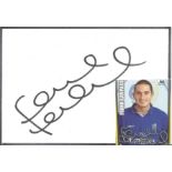 Football Frank Lampard 6x4 signed album page. Frank James Lampard, OBE, born 20 June 1978 is an
