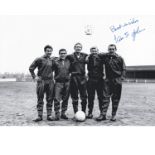 Autographed 16 x 12 photo, IAN ST. JOHN 1965, a superb image depicting Scotland forwards