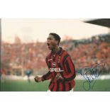 Football Patrick Kluivert 8x12 signed colour photo pictured while he was playing for AC Milan.