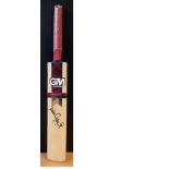 Cricket Mike Gatting signed miniature Gunn and Moore cricket bat. Michael William Gatting OBE,