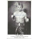 Boxing Kelvin Smart 6x4 signed b/w photo dedicated. Kelvin Smart, born 12 December 1960, was a Welsh