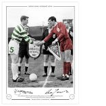 Autographed 16 x 12 Limited Edition print, BILLY McNEILL & RON YEATS, superbly designed and