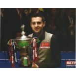 Snooker Mark Selby Signed Snooker World Championship 8x10 Photo. Good Condition. All signed pieces