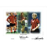 Football Maine Road Legends 16x12 signed montage photo signed by Mike Summerbee and Francis Lee.