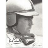 Motor Racing Jack Brabham Signed Formula One Picture. Good Condition. All signed pieces come with