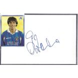 Football Gianfranco Zola 6x4 signed album page. Gianfranco Zola OMRI OBE, born 5 July 1966 is an