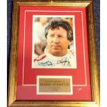 Motor Racing Mario Andretti 13x18 framed and mounted signed colour photo. Mario Gabriele Andretti,