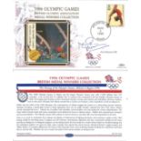 Olympic commemorative FDC 1996 Olympic Games British Medal Winners collection signed by Nick