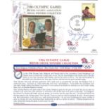 Olympic commemorative FDC 1996 Olympic Games British Medal Winners collection signed by Steve