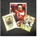 American Football collection two trading cards and a 6x4 colour photo signed by NFL players Steve