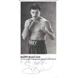 Boxing Barry McGuigan 8x4 signed b/w photo dedicated. Finbar Patrick 'Barry' McGuigan MBE, born 28