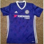 Football Chelsea signed home shirt signed by sixteen of the current and recent squad some great