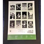 Football Celtic European Cup Kings 1967 mounted signature piece signed by Celtic legend Bill
