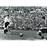 Football Tom Finney 16x2 signed b/w photo pictured in action for England. Good Condition. All signed