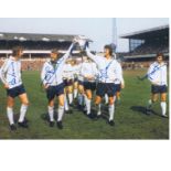 Autographed 16 x 12 photo, DERBY COUNTY 1975, a superb image depicting Derby County's COLIN