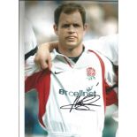 Rugby Union Kieran Bracken Signed England Rugby 8x12 Photo. Good Condition. All signed pieces come