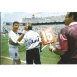 Football John Aldridge Signed Ireland World Cup 8x12 Photo. Good Condition. All signed pieces come