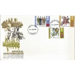 General Anniversaries 1971 Post Office FDC Rugby Union 100th Anniversary, British Legion 50th