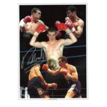 Boxing Richie Woodall autographed boxing high quality 16x12 inch photograph. Richie Woodhall, born