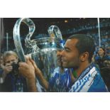 Football Ashley Cole 8x12 signed colour photo pictured while playing for Chelsea. Good Condition.