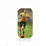 Football Legends John Charles 8x5 signed colour magazine page fixed to card. William John Charles,