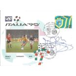 Football Alex McLeish signed FDC Italia 90 Brazil v Scotland PM Torino Stadio 20. 6. 1990. Good