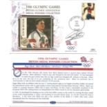 Olympic commemorative FDC 1996 Olympic Games British Medal Winners collection signed by Roger