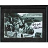 Football Liverpool 1965 FA Cup winners 12x15 framed and mounted signed b/w photo signatures