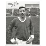 Football Nobby Stiles Signed Manchester United 8x10 Photo. Good Condition. All signed pieces come