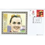 Olympic commemorative FDC Beijing 2008 dedicated to Victoria Pendleton cycling Womens sprint gold