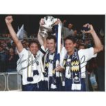 Football Gary Mabbutt & Gary Lineker Signed Tottenham Hotspur Fa Cup 8x10 Photo. Good Condition. All