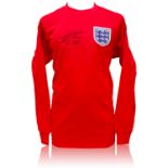Autographed Replica Shirt, GEOFF HURST 1966, as worn by England in the 1966 World Cup Final,